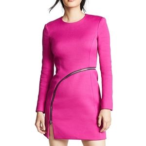 Alexander Wang Pink Zipper Detail Mini Dress as 10